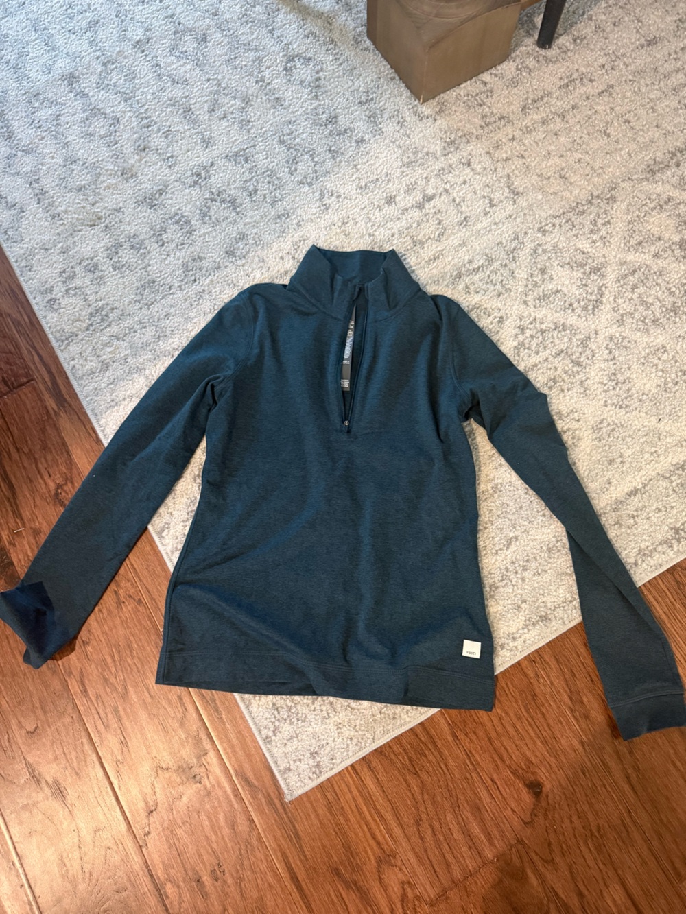 Vuori Women's Teal Half-Zip Pullover